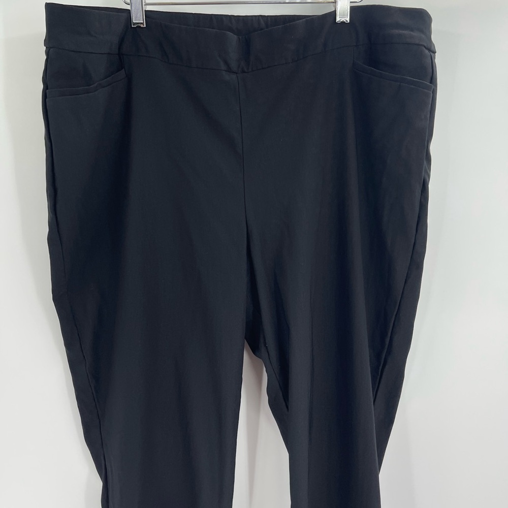 Chicos women’s pull on black rayon nylon spandex trousers pants size 4R size 20 - Picture 2 of 13